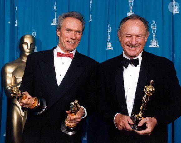 Clint Eastwood et Gene Hackman à la 65e cérémonie des Oscars, 1993. Photo par The Hollywood Archive/Avalon/ABACAPRESS.COM