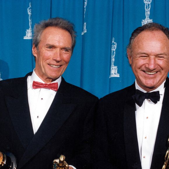 Clint Eastwood et Gene Hackman à la 65e cérémonie des Oscars, 1993. Photo par The Hollywood Archive/Avalon/ABACAPRESS.COM