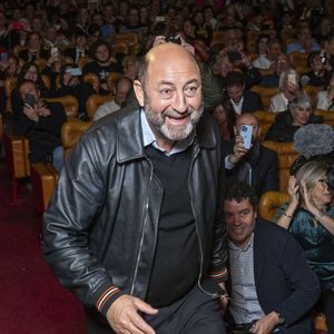 Exclusif -  Kad Merad - Claude Lelouch fête son 87ème anniversaire sur la scène du Grand Rex à l'occasion de l'avant-première de son film "Finalement" à Paris le 30 octobre 2024. © Pierre Perusseau/Bestimage