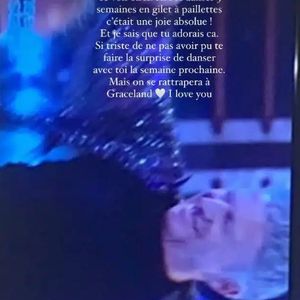 "Te voir radieux, danser 3 semaines en gilet à paillettes c'était une joie absolue ! Et je sais que tu adorais ça", a t-elle écrit via sa story Instagram.

Victoria Monfort brise le silence pour soutenir son père suite à son élimination dans "Danse avec les Stars".  (Capture d'écran Instagram)