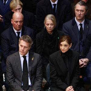 Eleonora Rajneri, Le prince Serge de Yougoslavie, La princesse Elena de Yougoslavie, Stanislas Fougeron, Le prince Aimone et la princesse Olga de Savoie Aoste, Marina Ricolfi Doria, Le prince Emmanuel-Philibert de Savoie, La princesse Clotilde Courau de Savoie, La princesse Vittoria de Savoie, La princesse Luisa de Savoie - La cérémonie funéraire de Victor Emmanuel de Savoie, fils du dernier roi d'Italie, en la cathédrale Saint-Jean-Baptiste de Turin, le 10 février 2024.

The funeral ceremony of Victor Emmanuel of Savoy, son of the last king of Italy, in the Cathedral of Saint John the Baptist in Turin, February 10, 2024.