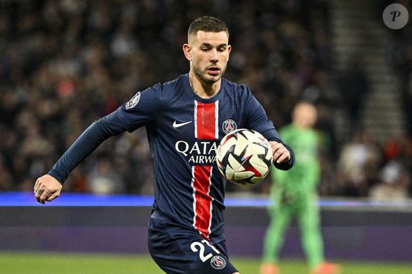 Lucas Hernandez (psg) lors du match de Ligue 1 McDonald's opposant le Toulouse Football Club - TFC - au Paris Saint-Germain - PSG - (0-1) au Stadium de Toulouse, France, le 15 février 2025. © Thierry Breton/PsnewZ/bestimage