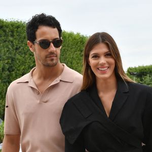 Exclusif - Iris Mittenaere et son ex-compagnon Diego El Glaoui assistent au Longines Paris Eiffel Jumping au Champ de Mars, le 26 juin 2021. 
© Veeren / Bestimage