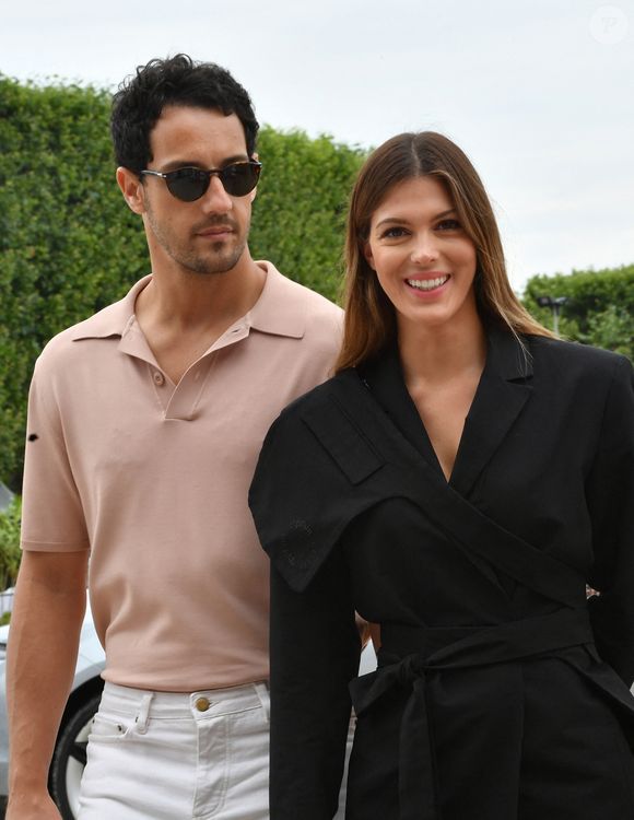 Exclusif - Iris Mittenaere et son ex-compagnon Diego El Glaoui assistent au Longines Paris Eiffel Jumping au Champ de Mars, le 26 juin 2021. 
© Veeren / Bestimage