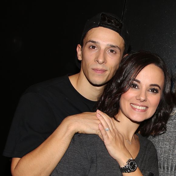 Exclusif - Grégoire Lyonnet et Alizée à la dernière du spectacle de Brahim Zaibat "Rock It All Tour" à l'Olympia à Paris, le 1er décembre 2015. Denis Guignebourg / Bestimage