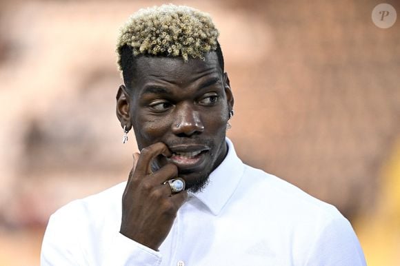 Paul Pogba lors d'un match de football entre Empoli FC et la Juventus FC à Empoli le 3 septembre 2023.