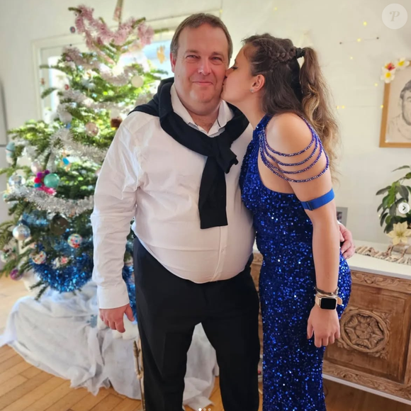 Camille Van der Auwera de "Familles nombreuses" avec son papa Sébastien - 5 février 2024