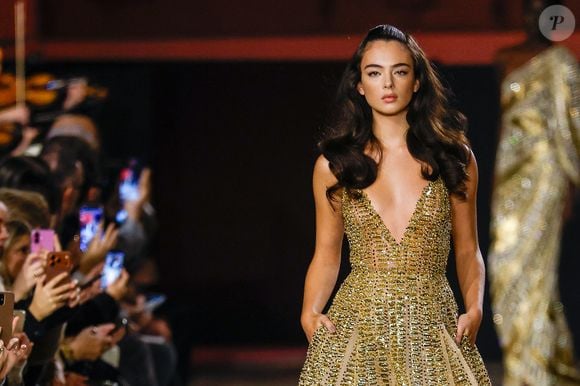 Deva Cassel - Défilé Elie Saab, Collection Haute Couture Printemps/Eté 2026 lors de la Fashion Week de Paris (PFW) au Musée Rodin, à Paris, France, le 28 janvier 2026. © Bestimage