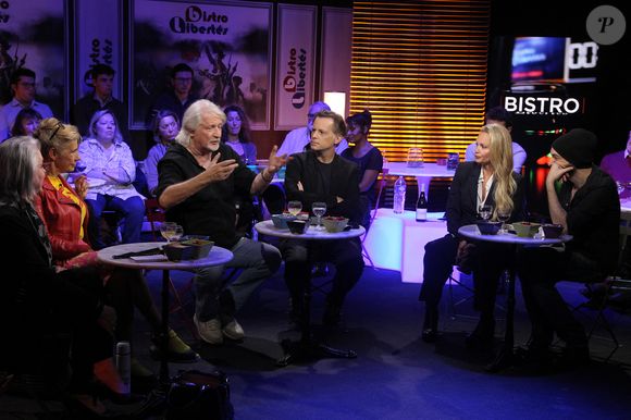Exclusif - Jacline Mouraud (Gilet jaune), Frigide Barjot, Patrick Sébastien, Eric Morillot, Beatrice Rosen sur le plateau de l'émission "Bistrot Libertés" le 13 octobre 2025.

© Philippe Baldini / Bestimage