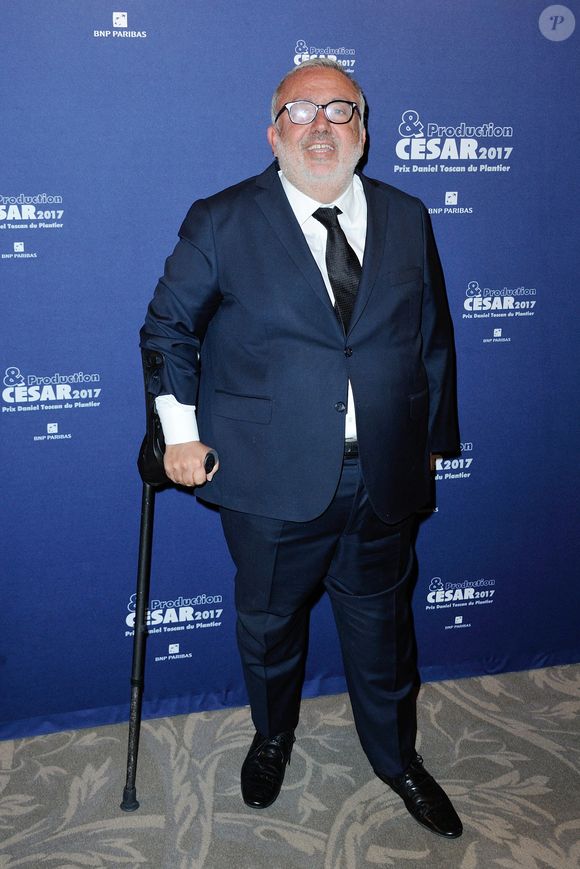 Dominique Farrugia assiste au Prix Daniel Toscan du Plantier 2017 lors du Diner des Producteurs 2017 - Cesars 2017 a l'Hotel George V a Paris, France le 20 Fevrier 2017. Photo by Aurore Marechal/ABACAPRESS.COM