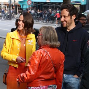 Vianney, sa femme Catherine Robert et sa fille Véronique Berecz dévoilent son personnage de cire au Musée Grevin  à Paris, France. Photo Jerome Domine/ABACAPRESS.COM