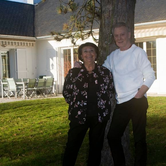 Herbert Leonard et sa femme Cléo chez eux à Barbizon en 2016. © JLPPA / Bestimage