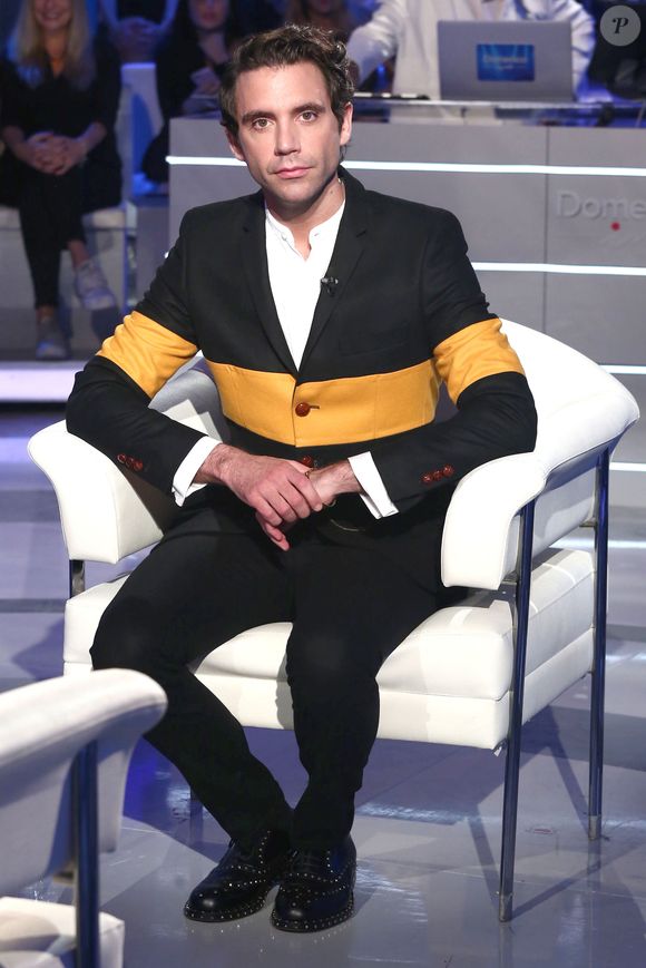 Info - Décès de la mère du chanteur Mika - Mika sur le plateau de l'émssion télé "Domenica In Roma" à Rome le 13 octobre 2019.
