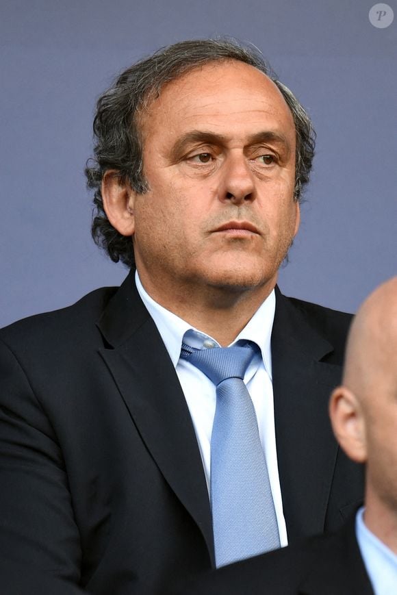 Michel Platini le 28-08-2025 
Photo par Joe Giddens/PA Wire : Joe Giddens/PA Wire.