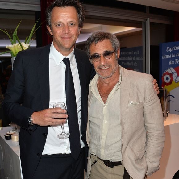 Exclusif - Arthur Sadoun et Gérard Lanvin - Personnalités sur la terrasse du Publicis lors du 3ème Champs-Elysées Film Festival à Paris, le 16 juin 2014. ©VEEREN / BESTIMAGE