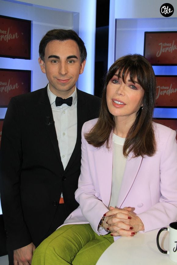 Jordan de Luxe et Karen Cheryl (Isabelle Morizet) - Enregistrement de l'émission Chez Jordan à Paris le 26 septembre 2022. © Philippe Baldini/Bestimage