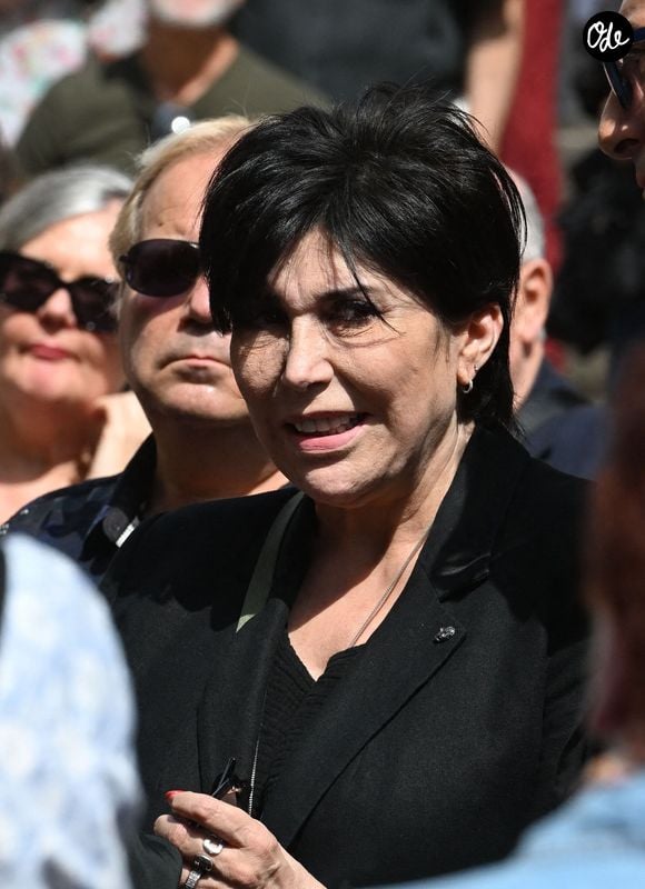 Liane Foly - Obsèques de la chanteuse et pianiste française Marie-Paule Belle, en l'église Saint-Roch à Paris le 3 aout 2026. © Agence / Bestimage