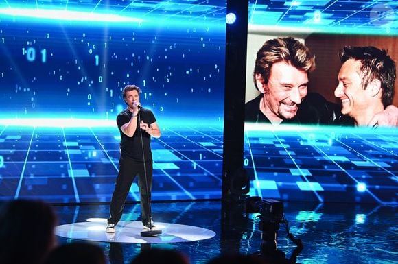 Exclusif - David Hallyday lors de l'enregistrement de l'émission "Famille je vous aime" présentée par M. Drucker et qui sera diffusée le 13 juin 2025 sur France 3, aux Studios rive gauche à Paris, France, le 15 avril 2025. © Clovis-Gaffiot/Bestimage