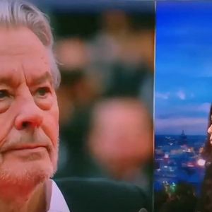 Capture d'écran d'Anouchka Delon qui a pris la parole face aux dernières accusations de son frère, Anthony sur le plateau du JT de Audrey Crespo-Mara sur TF1 le 7 janvier 2023. @TF1