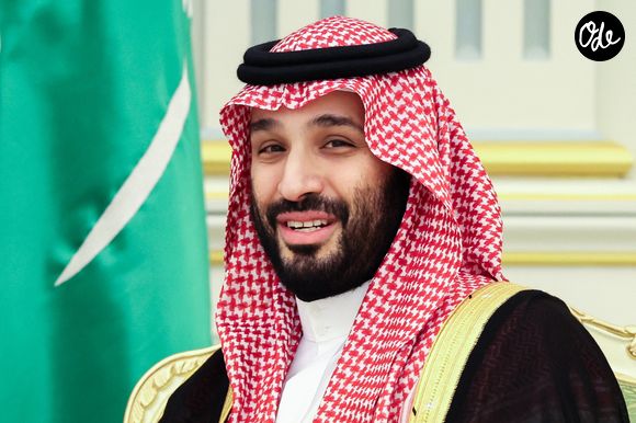Le prince héritier et Premier ministre d'Arabie saoudite, Mohammed ben Salmane, est vu lors d'une rencontre avec le président russe Vladimir Poutine. (Sergei Savostyanov/TASS). ITAR TASS / BESTIMAGE