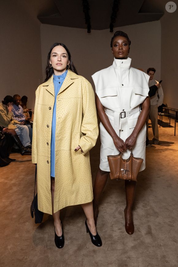 Emanuela Postacchini, Kiki Layne - Front row du défilé Tod's lors de la Fashion Week de Milan (MFW), à Milan, Italie, le 28 février 2025. © Stefano Guindani/SGPP/Bestimage