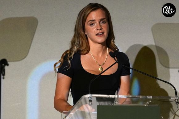 Emma Watson s’exprime lors d’un forum économique majeur réunissant des dirigeants d’entreprises du monde entier pour United for Wildlife, une initiative de la Royal Foundation, à Frameless, dans le centre de Londres, à l’occasion du lancement de la London Climate Action Week. Photo prise le lundi 22 juin 2026.© Kirsty Wigglesworth / PA Photos / Bestimage