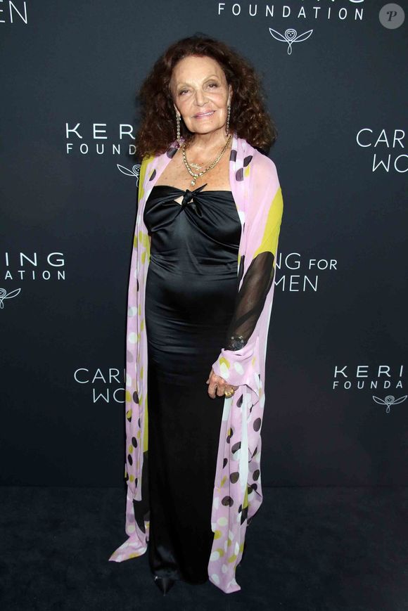 Diane von Furstenberg au dîner Caring for Women de la Fondation Kering le 11 septembre 2025, New York © PPS/Bestimage