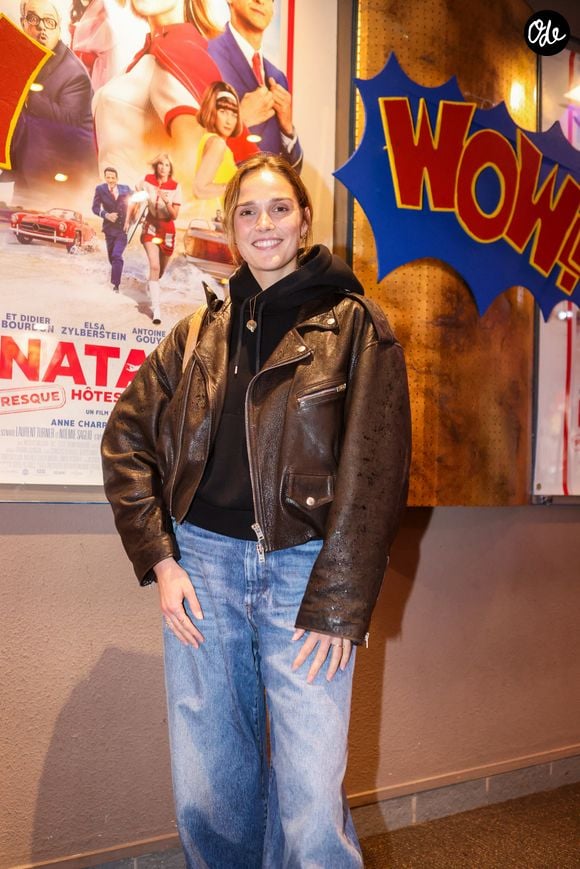 Exclusif - Camille Lou à la première du film "Natacha, presque hôtesse de l'air" au Mérignac-Ciné le 28 mars 2025. © Jean-Marc Lhomer / Bestimage