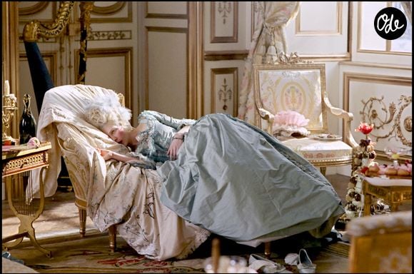 Kirsten Dunst sur le tournage de "Marie-Antoinette". Agence/BestImage