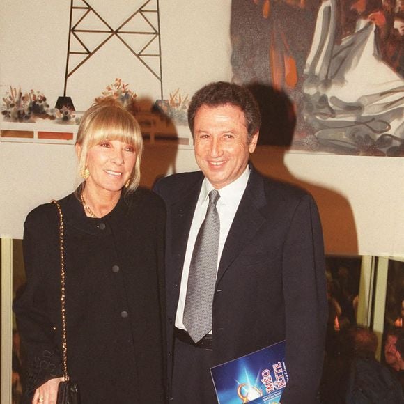Dany Saval et Michel Drucker dans les années 1990. Photo : Max Colin/ABACAPRESS.COM