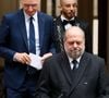 Eric Dupond-Moretti, ancien ministre de la Justice, garde des sceaux, Didier Migaud, ministre de la Justice lors de la passation de pouvoir au ministère de la Justice après la mise en place du gouvernement Barnier à Paris le 23 septembre 2024.

© Christophe Clovis / Bestimage