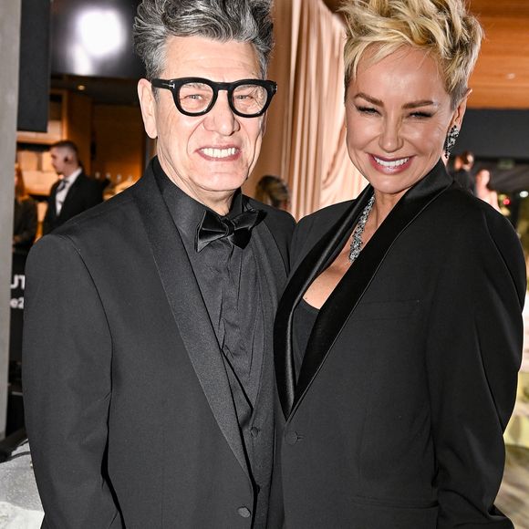 Marc Lavoine et sa compagne Adriana Karembeu à la soirée du Beauty Ball 2026 au château de Bratislava, en Slovaquie, le 16 janvier 2026. © ProfiMedia/Bestimage