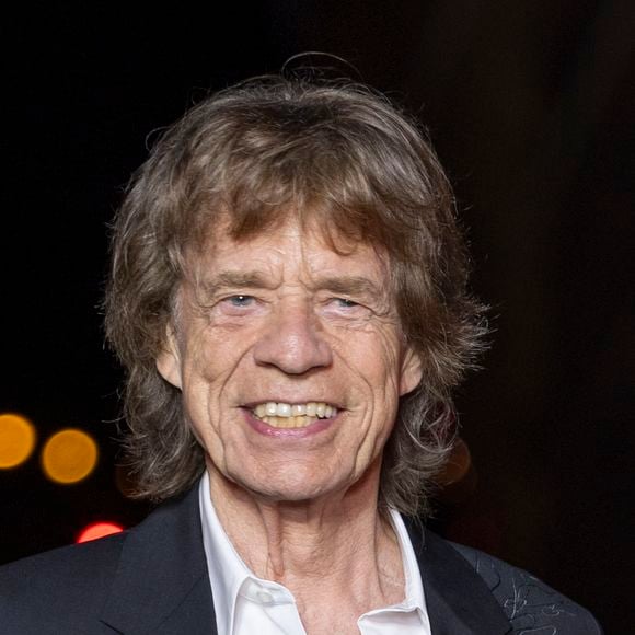Mick Jagger et sa compagne Melanie Hamrick  - Photocall du dîner "Prelude pour les JO" à la Fondation Vuitton à Paris, France, le 25 juillet 2024. © Olivier Borde/Bestimage