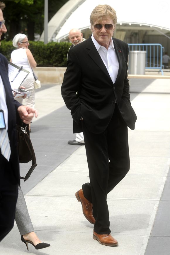 Robert Redford a tenu une conférence et a participe à la réunion sur le changement climatique de Haut niveau lors d'une assemblée générale au siège de l'Organisation des Nations Unies (ONU) à New York, le 30 juin 2015. (Action Press / Bestimage).