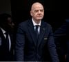 Mais si le président de la FIFA est omniprésent sur la scène internationale, son épouse, Leena Al Ashqar, cultive quant à elle une discrétion absolue.

Gianni Infantino, président de la FIFA, assiste au match depuis la tribune officielle (VIP) lors de la Coupe du Monde de la FIFA 2026 - Match de groupe I "France - Irak (3-0)" lors de la Coupe du Monde FIFA 2026 (FIFA World Cup 2026) à Philadelphie  le 22 juin 2026. © Elyxandro Cegarra / PsnewZ / Bestimage