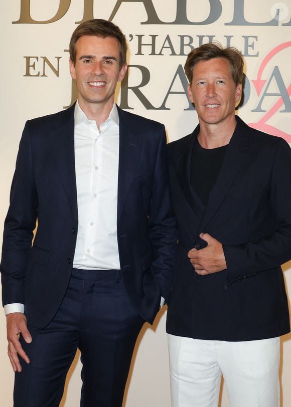 Jean-Baptiste Marteau et son compagnon Jean de Reynal - Première du film "Le Diable s'habille en Prada (The Devil wears Prada 2)" au cinéma Le Grand Rex à Paris, le 27 avril 2026. © Guirec Coadic/Bestimage
