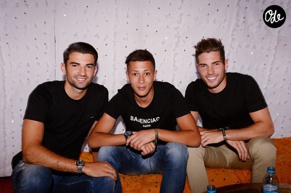 Exclusif - Enzo Zidane (fils de Zinédine Zidane), Driss Zidane (neveu de Zinédine Zidane) et Luca Zidane (fils de Zinédine Zidane) - Les célébrités lors du festival "Marrakech du Rire 2018"  à Marrakech, Maroc, le 24 juin 2018. © Rachid Bellak/Bestimage