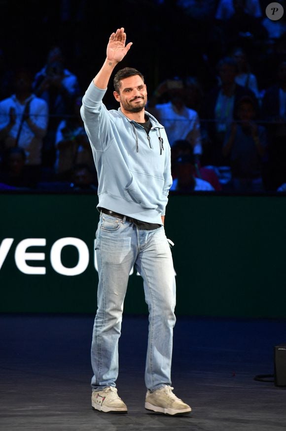 Florent Manaudou - Célébrités assistent à la finale du tournoi de tennis ATP Masters 1000 de Paris (Paris Rolex Master) remportée par Alexander Zverev contre Ugo Humbert à l'Accor Arena - Palais Omnisports de Paris-Bercy, Paris le 3 novembre 2024. © Veeren/Bestimage
