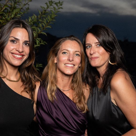 Roxane Turmel, Elodie Varlet, Anne Décis  - Personnalités lors du dîner de lancement du sac LOUMI par la maison Floriane Studio, à l'occasion de la fashion week de Paris. Le 27 septembre 2023