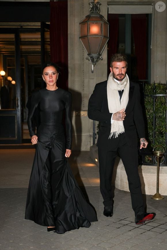 Victoria et David Beckham à Paris Backgrid USA / Bestimage