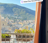 La journaliste séjourne à "l'Hôtel des Gouverneurs", son établissement favori dans la ville.

Mélissa Theuriau séjourne à l'Hôtel des Gouverneurs à Bastia, en mai 2026.