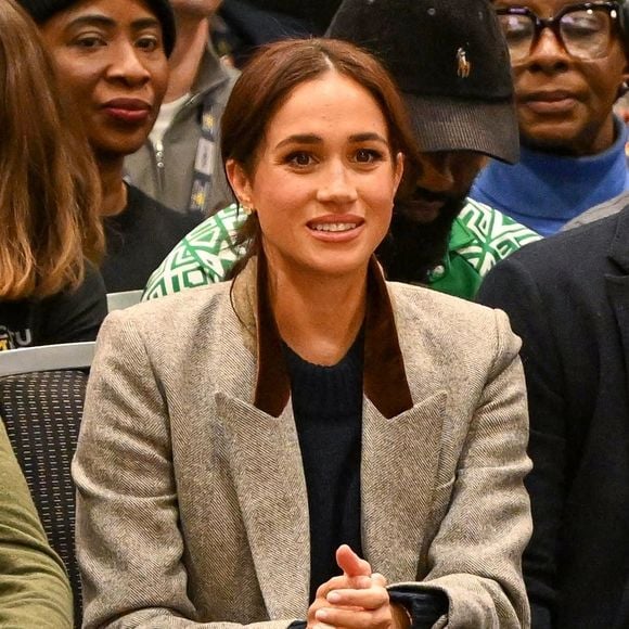 Vancouver, CANADA - Le prince Harry, duc de Sussex et Meghan, duchesse de Sussex assistent au basket-ball en fauteuil roulant au Centre des congrès de Vancouver lors des Jeux Invictus 2025 à Vancouver. 
©Backgrid UK/ Bestimage