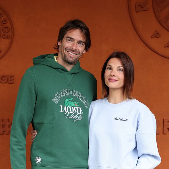Camille Lacourt et sa compagne Alice Detollenaere - Célébrités au village des Internationaux de France de tennis de Roland Garros 2024 à Paris le 2 juin 2024.

© Jacovides / Moreau / Bestimage