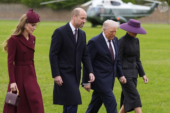 Le prince et la princesse de Galles reçoivent le président américain Donald Trump et la première dame Melania Trump au château de Windsor à Windsor, Berkshire, Angleterre.  © Chown Aaron/PA Photos/ABACA