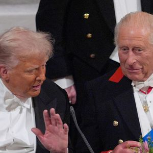 Beaucoup de mets français ont été proposés à Donald Trump et son épouse.

Donald J. Trump et le roi Charles III d'Angleterre lors du banquet d'Etat au château de Windsor en l'honneur de la visite officielle de président Donald Trump et de la Première dame Melania au Royaume-Uni. © Yui Mok / WPA-Pool / Julien Burton via Bestimage