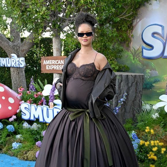 Le 13 juillet 2025, Rihanna a assisté à la première à Los Angeles du film “Les Schtroumpfs” produit par Paramount Pictures, aux studios Paramount à Los Angeles, Californie (réf. : 250713A1). GOFF INF / BESTIMAGE