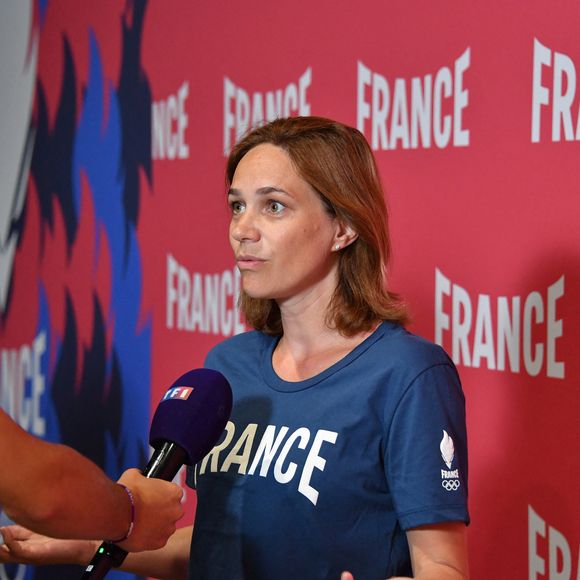 Plus tôt dans la journée, l'ancienne patineuse a dévalé les pistes de ski en très bonne compagnie, comme elle l'a dévoilé sur Instagram

Nathalie Péchalat présidente du Club France - L'équipe de France de natation acclamée au club France lors des Jeux Olympiques de Paris2024 (JO) le 5 aout 2024.