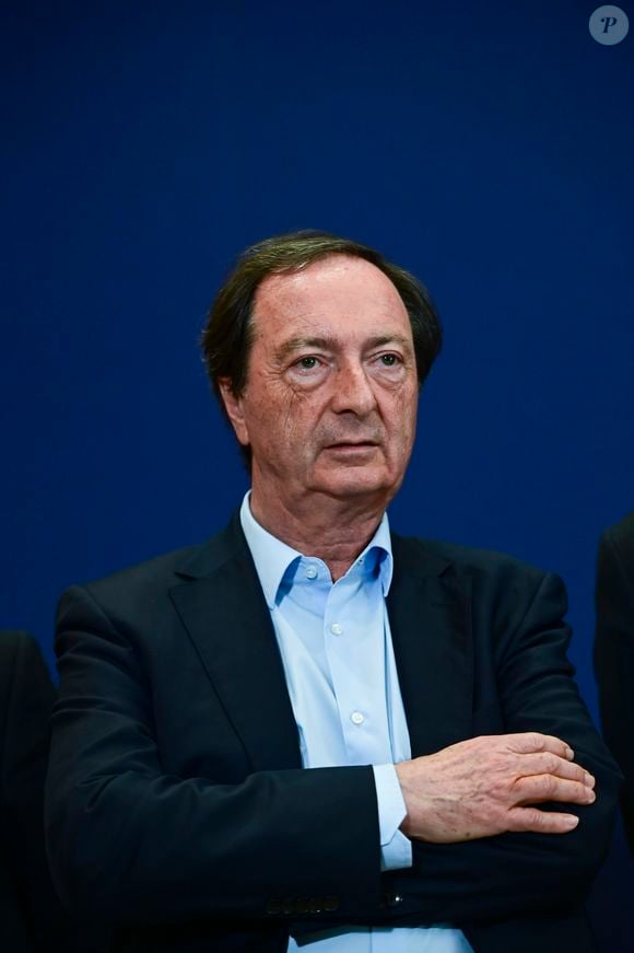 Michel Edouard Leclerc - Président du Comite Strategique des Centres E Leclerc - Conférence de presse sur le coronavirus Covid-19 au ministère de l'économie le 15 mars 2020.
© JB Autissier / Panoramic / Bestimage