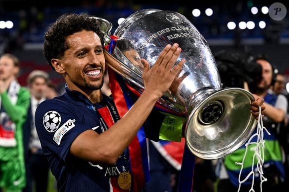 Marquinhos - Le PSG remporte la Ligue Des Champions 2025, pour la première fois de son histoire, face à l'Inter Milan (5-0) à l'Allianz Arena de Munich, le 31 mai 2025.Image Sport/PsnewZ/Bestimage