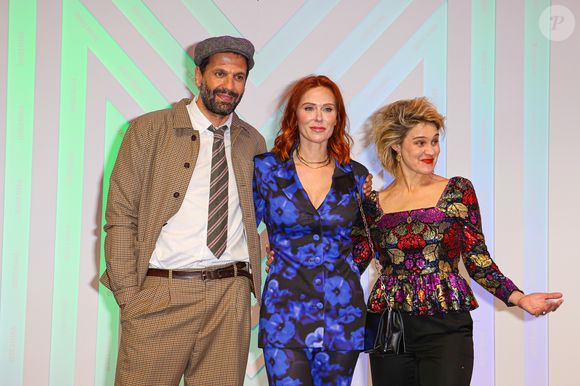 Mehdi Nebbou, Audrey Fleurot, Marie Denarnaud - Cérémonie d'ouverture du Festival Séries Mania à Lille le 17 mars 2023. © Stéphane Vansteenkiste/Bestimage
